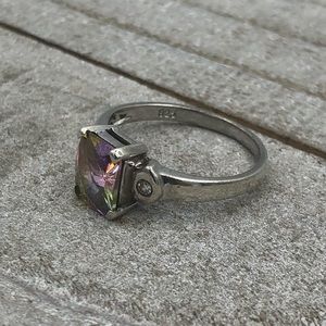 Sterling Silver and Mystic Topaz Ring